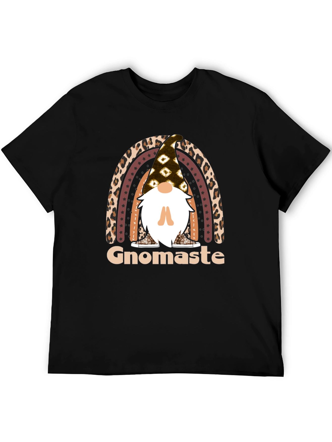 Gnomaste T-Shirt - Yoga Gnome Rainbow Tee