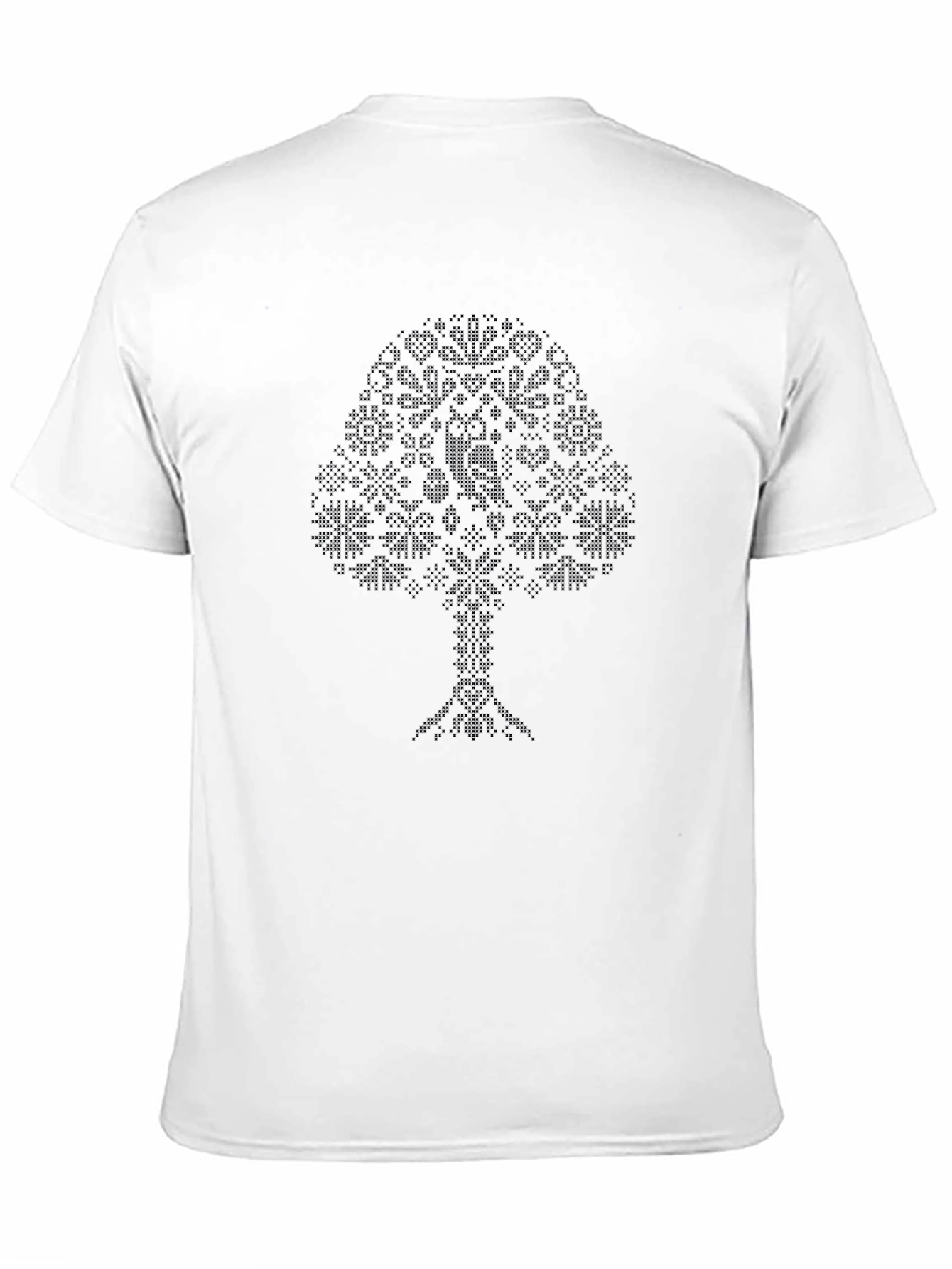 Black Tree Print Tee - Unique Graphic Design