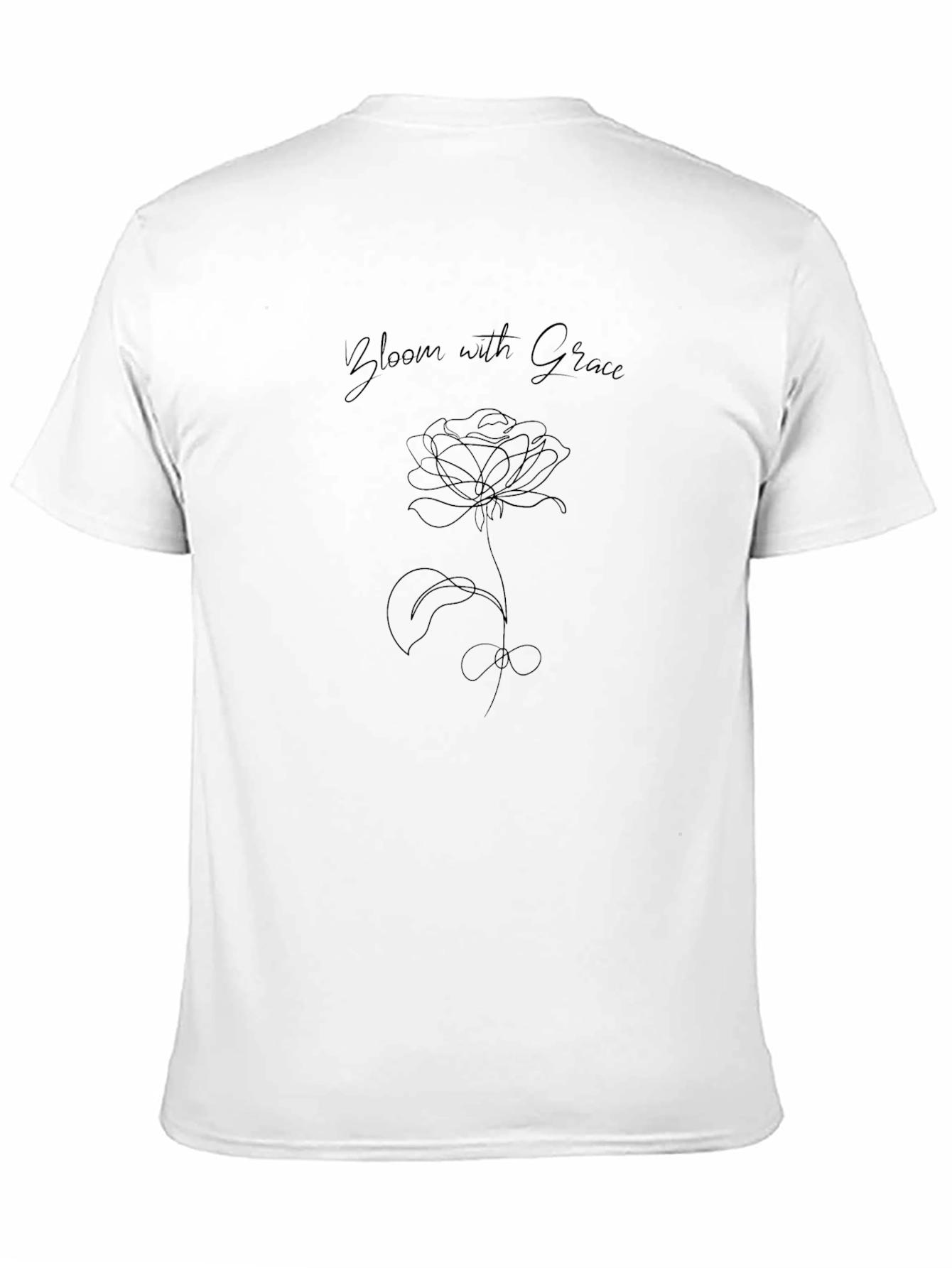 Bloom with Grace Black T-Shirt