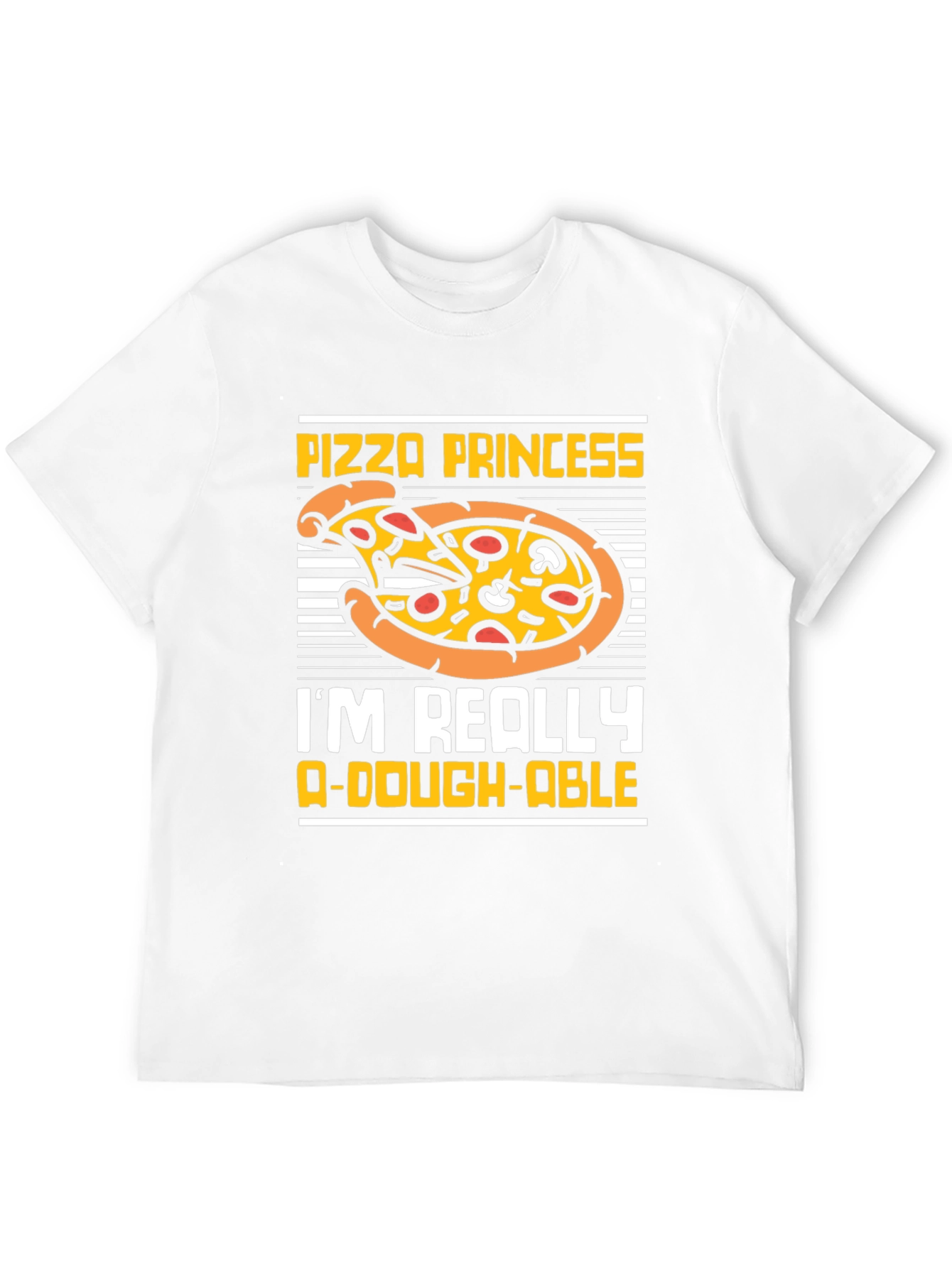 Pizza Princess Graphic T-Shirt Funny Food Tee