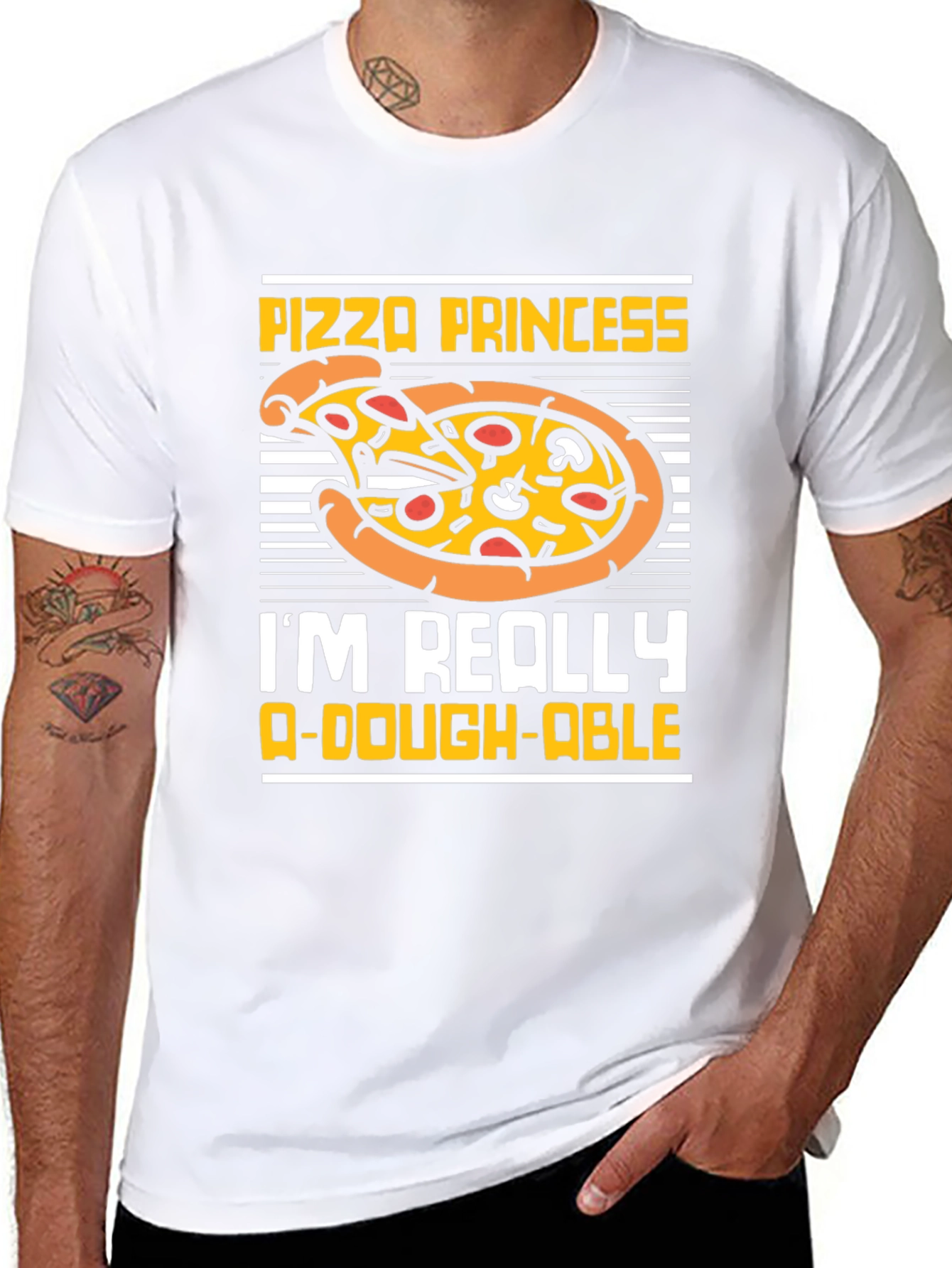 Pizza Princess Graphic T-Shirt Funny Food Tee