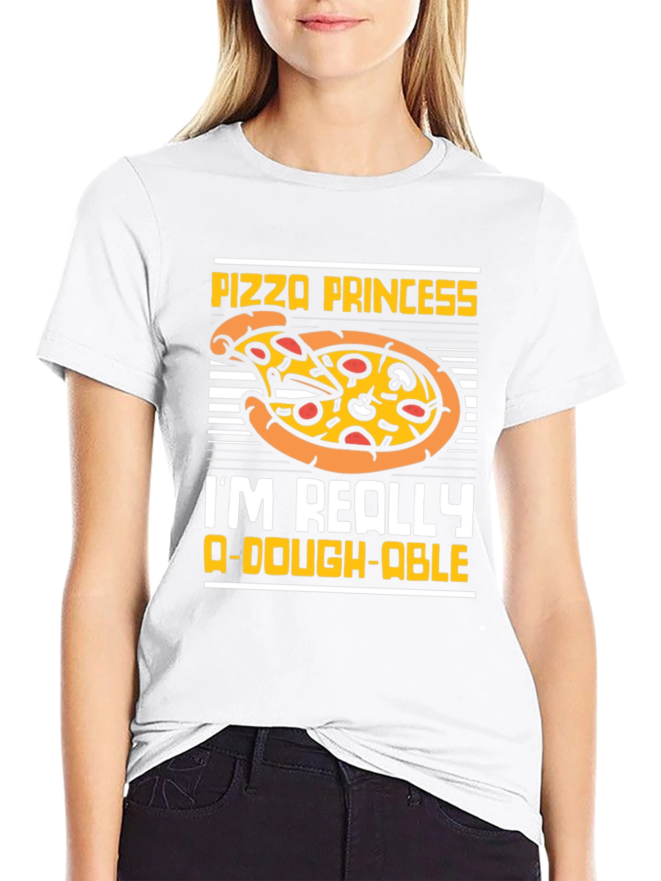 Pizza Princess Graphic T-Shirt Funny Food Tee