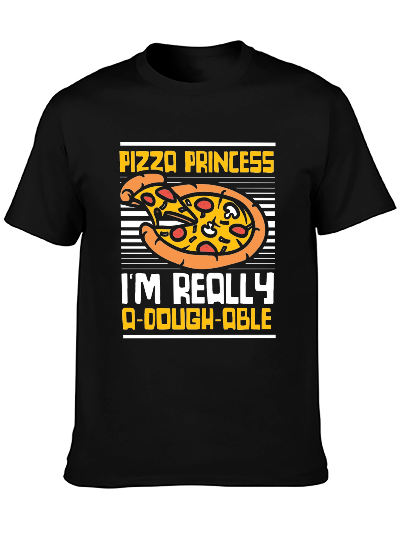 Pizza Princess Graphic T-Shirt Funny Food Tee