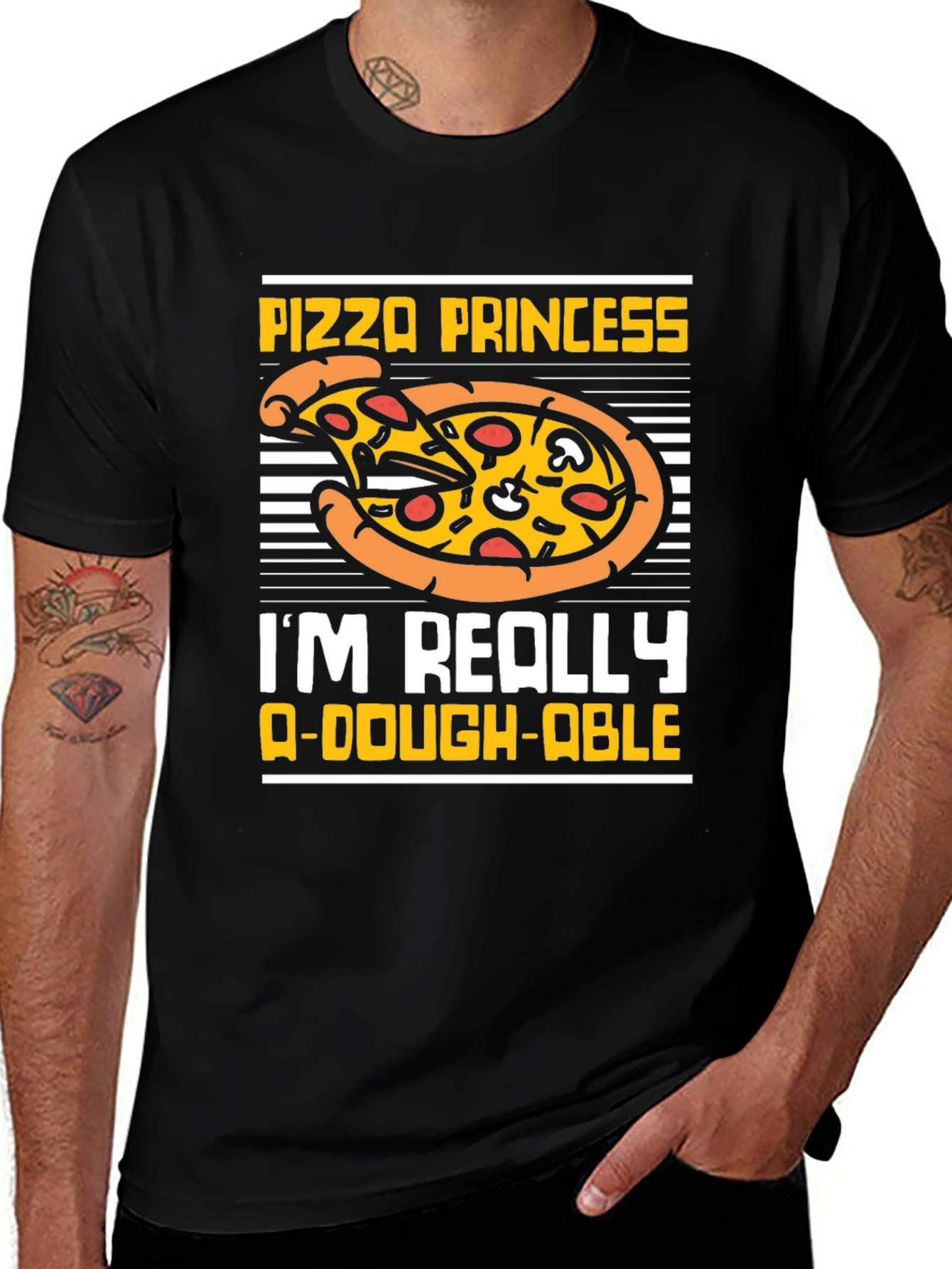Pizza Princess Graphic T-Shirt Funny Food Tee
