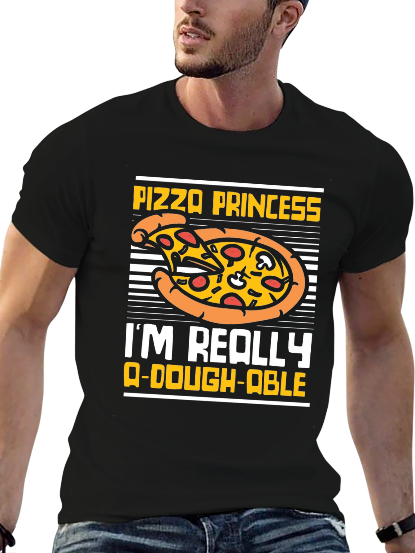 Pizza Princess Graphic T-Shirt Funny Food Tee