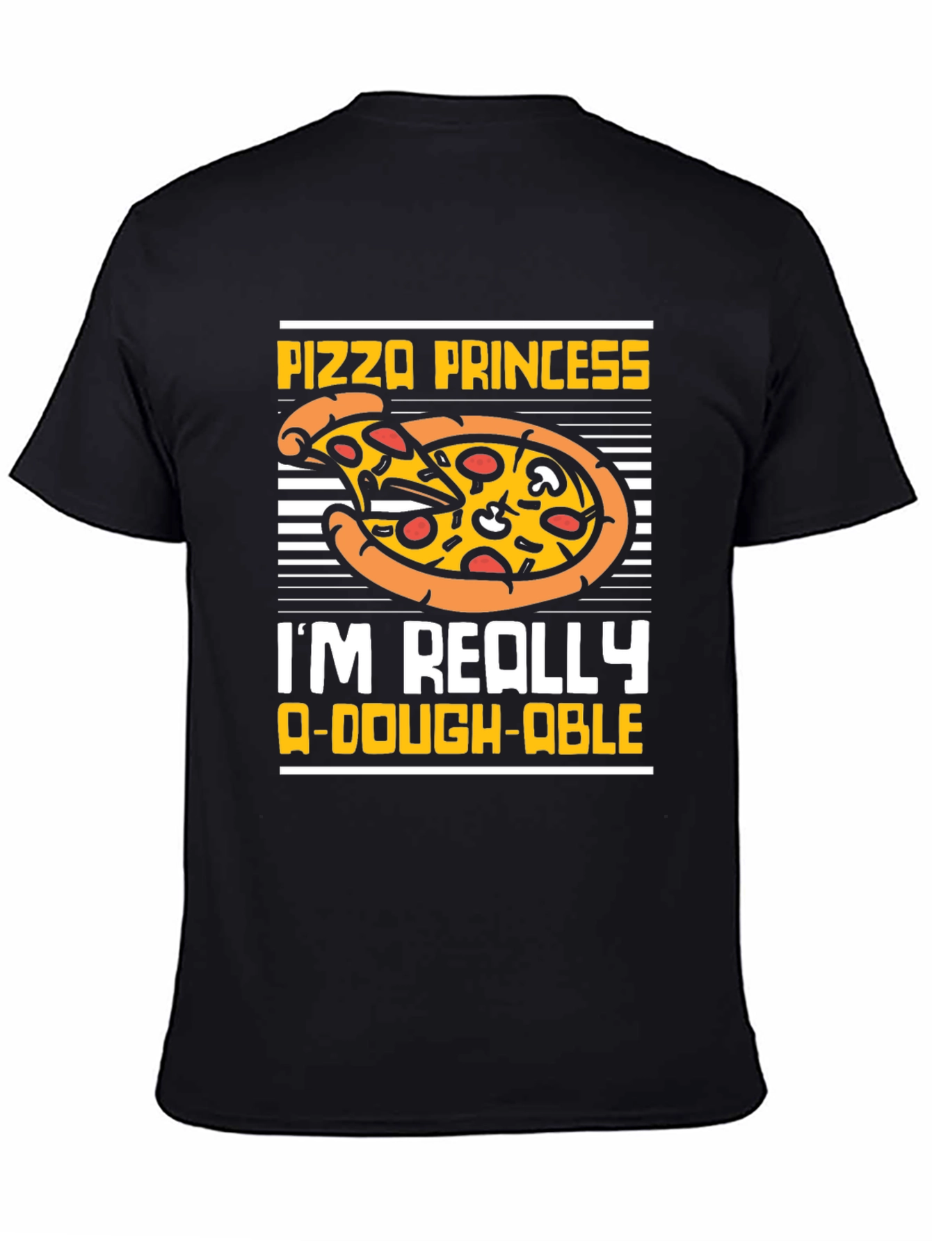 Pizza Princess Graphic T-Shirt Funny Food Tee