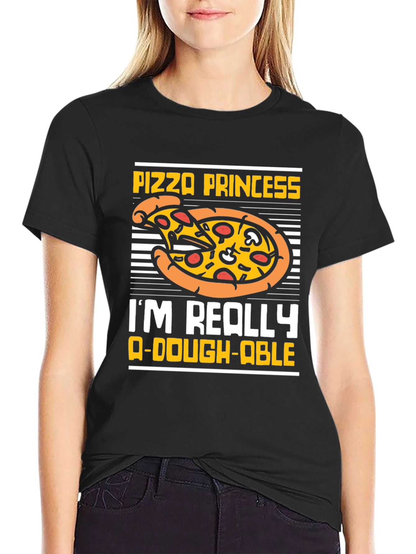 Pizza Princess Graphic T-Shirt Funny Food Tee