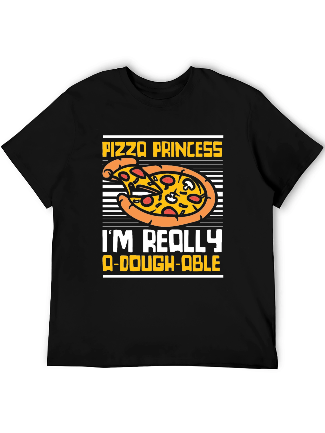 Pizza Princess Graphic T-Shirt Funny Food Tee