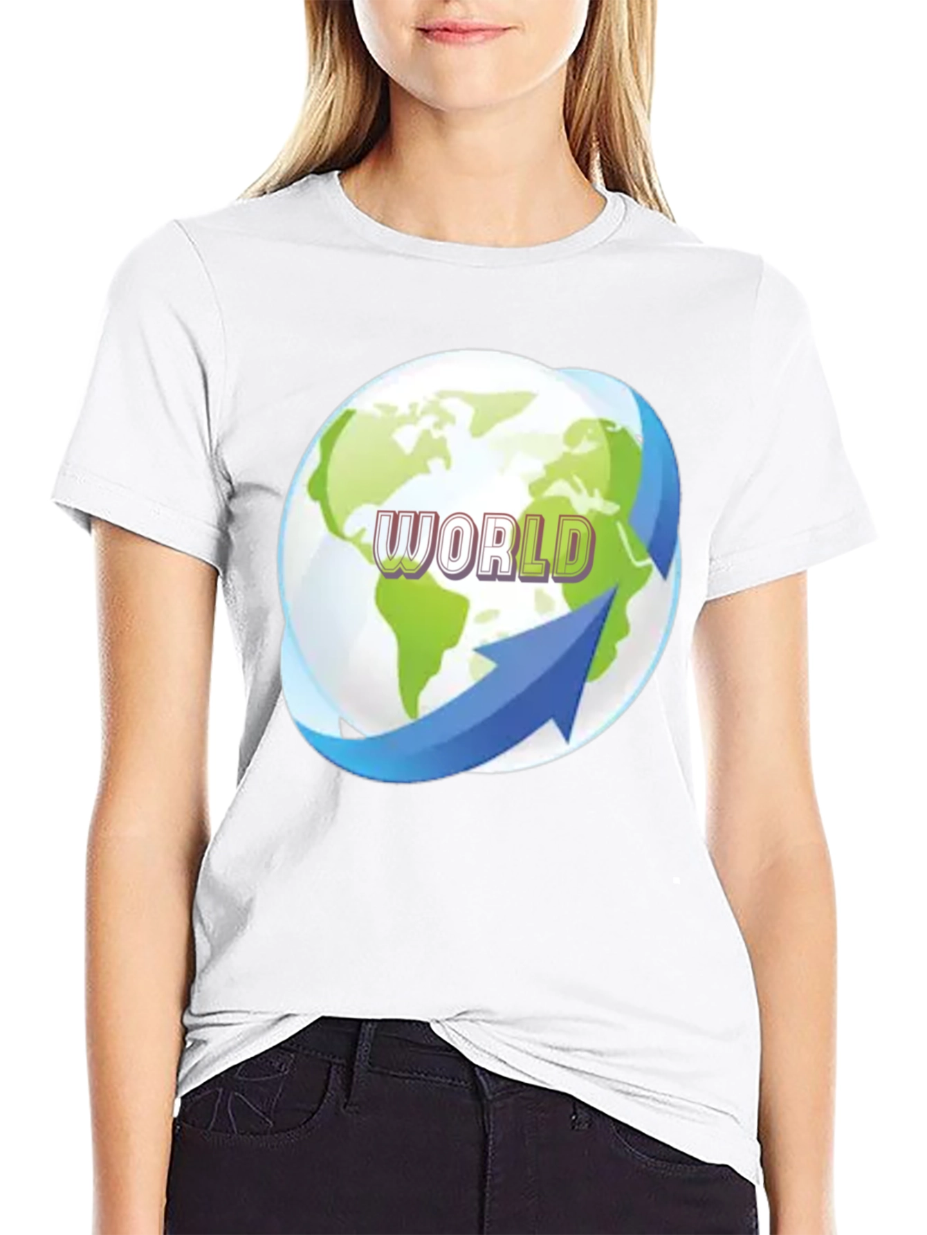 World Graphic Tee - Earth Globe T-Shirt