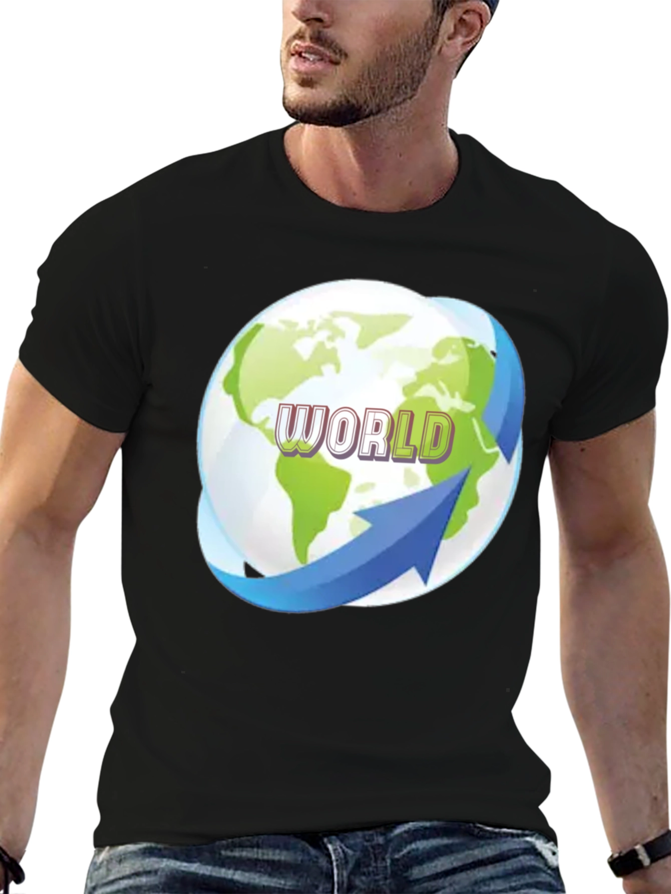 World Graphic Tee - Earth Globe T-Shirt