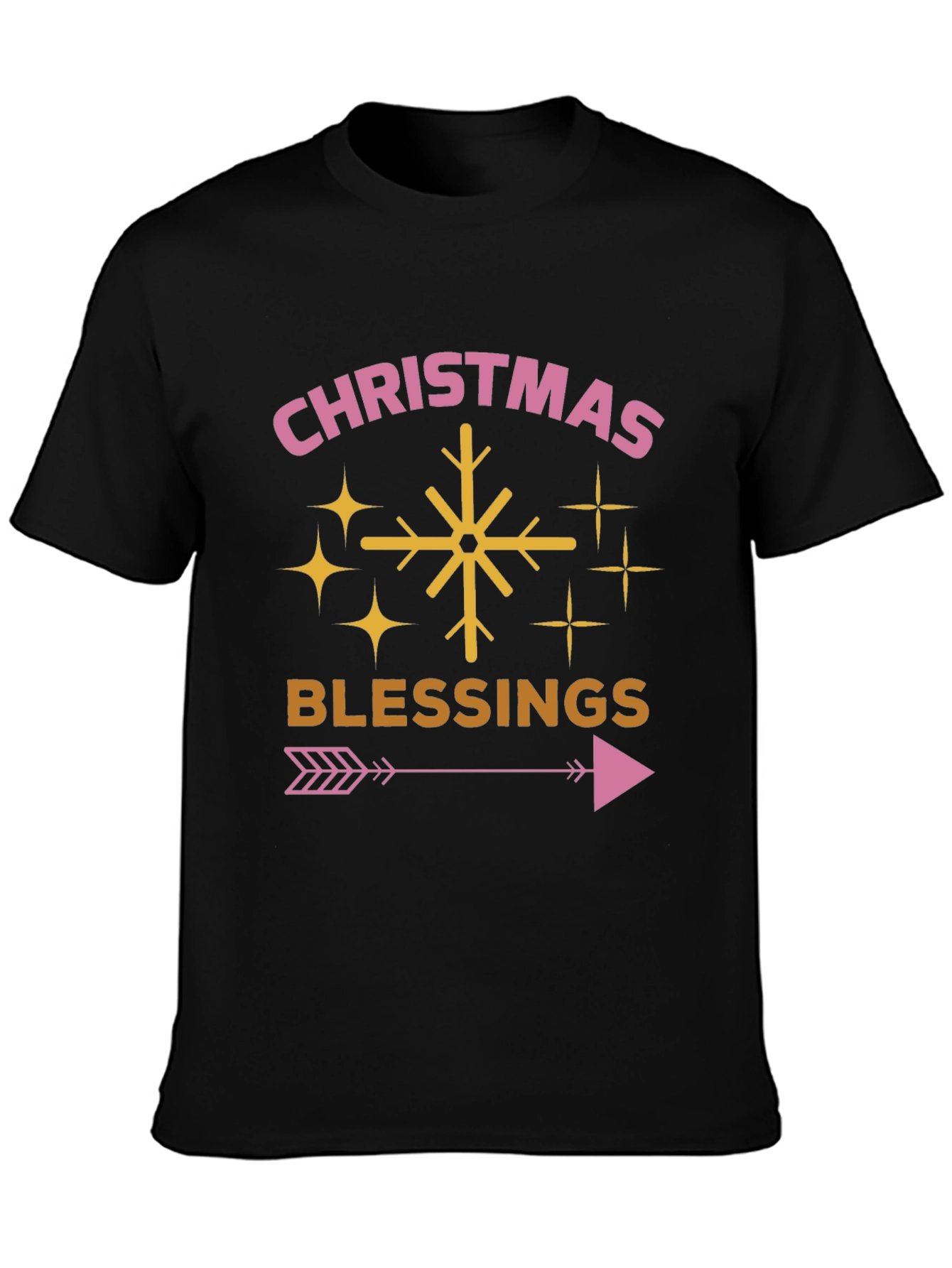 Christmas Blessings Graphic Tee - Holiday Cheer