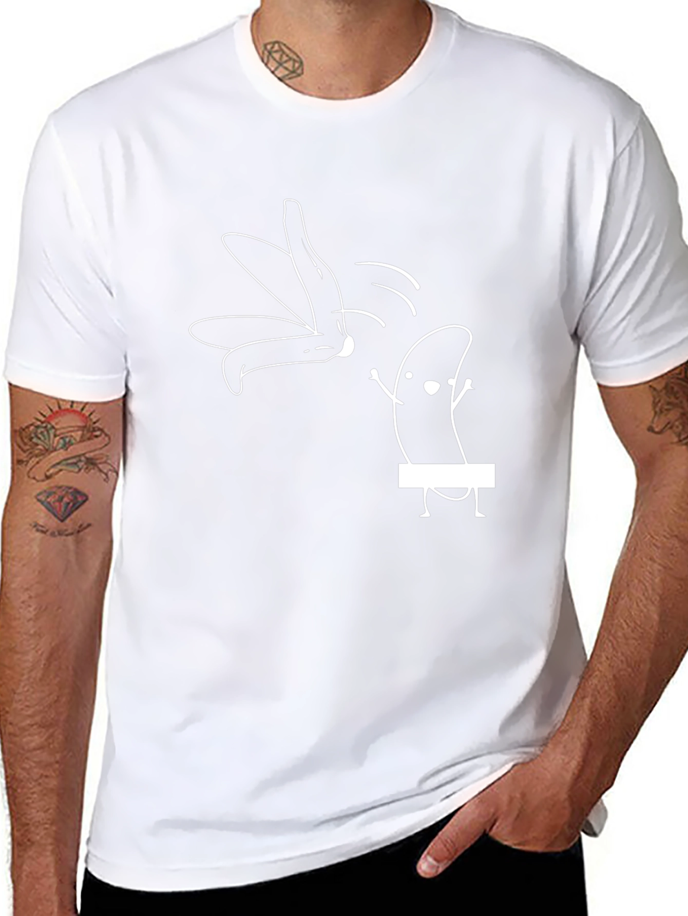 Funny Graphic Tee - Banana Stripper T-Shirt
