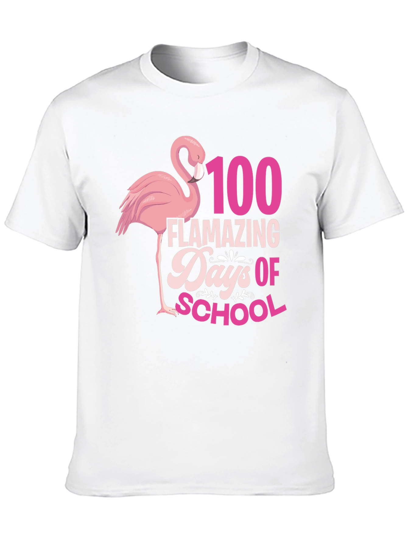 100 Days of School Flamingo Tee