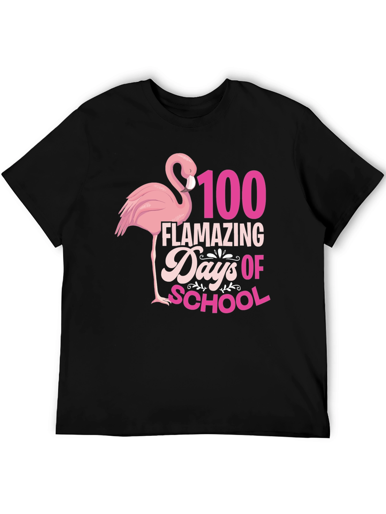 100 Days of School Flamingo Tee