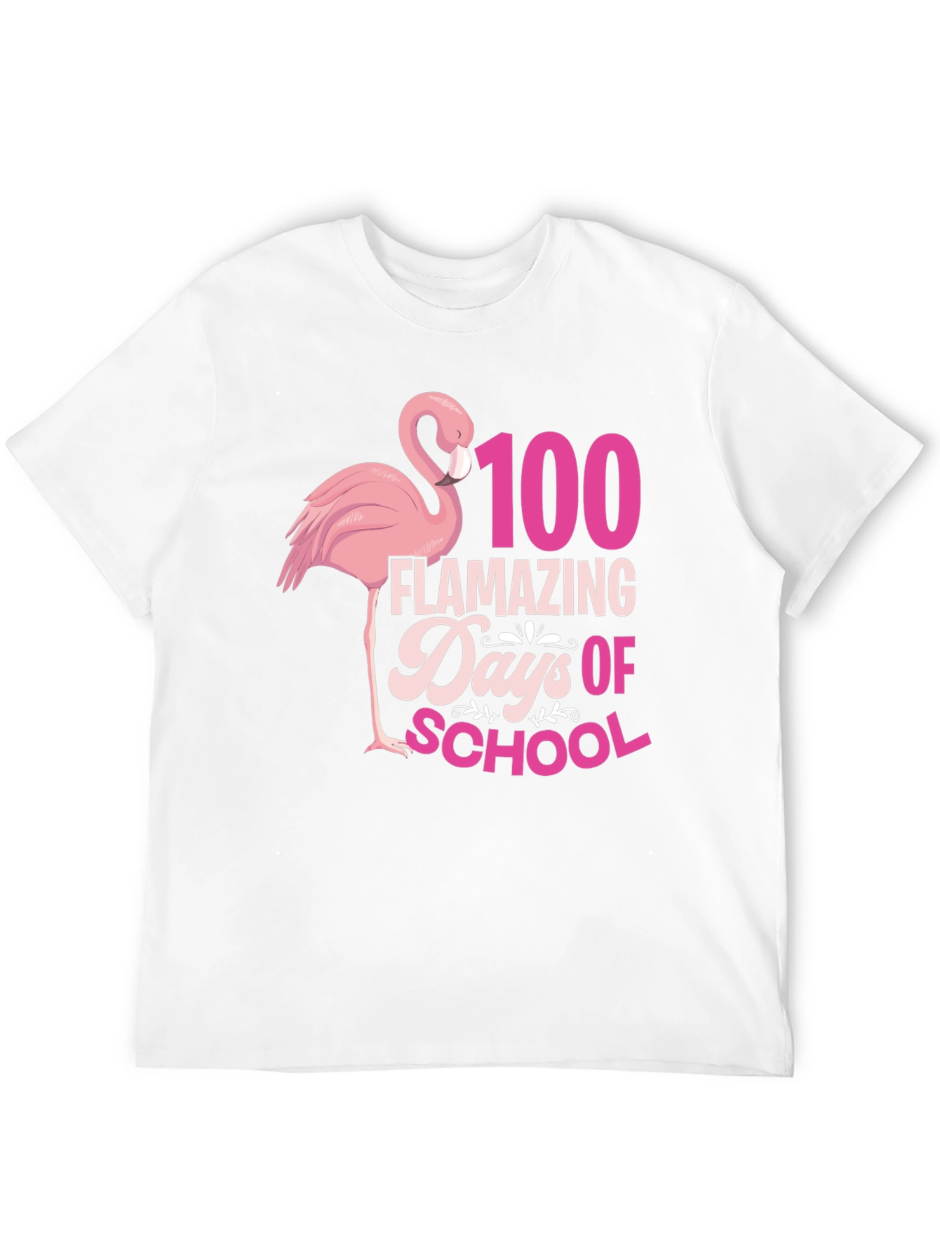 100 Days of School Flamingo Tee