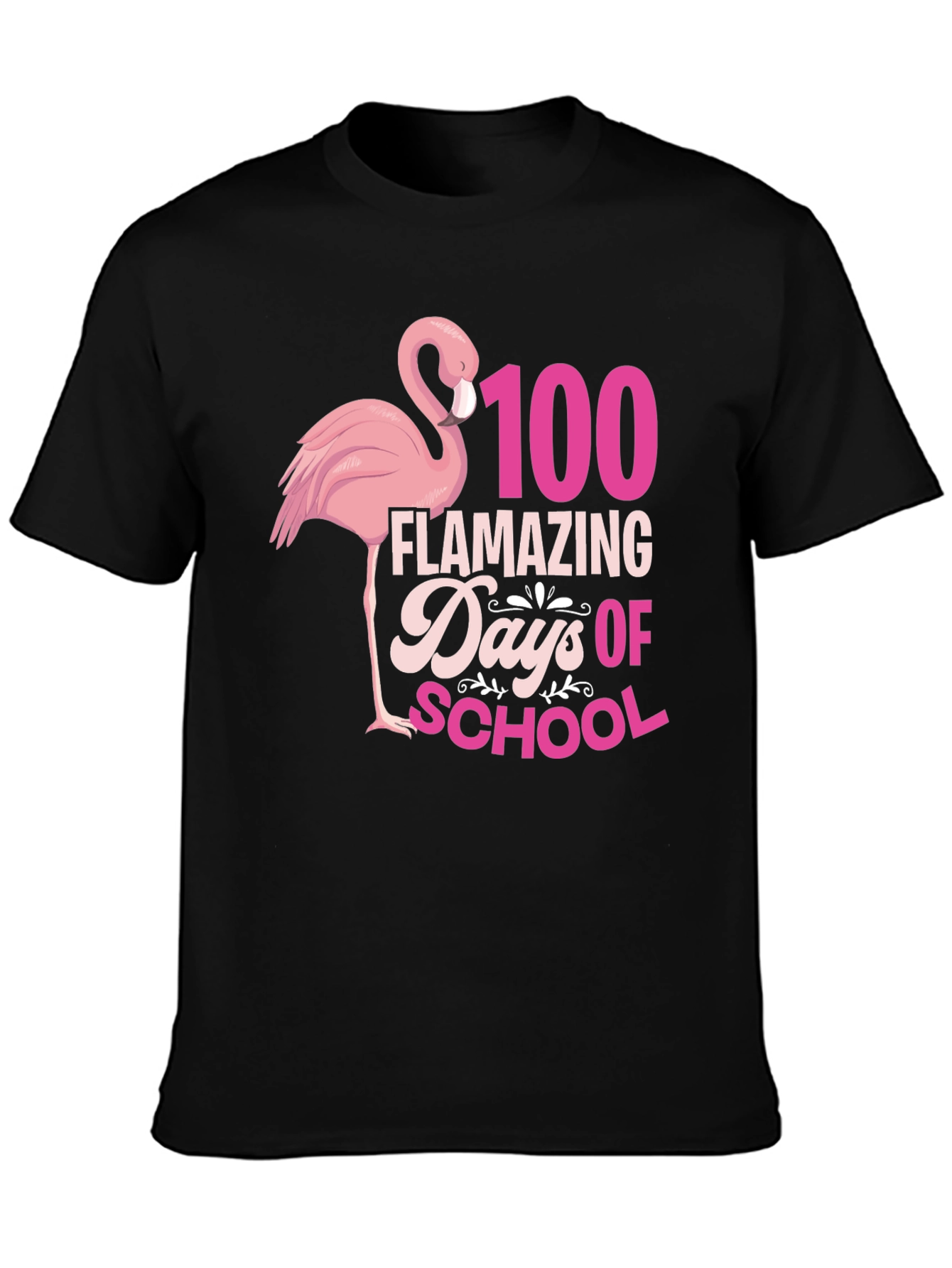 100 Days of School Flamingo Tee