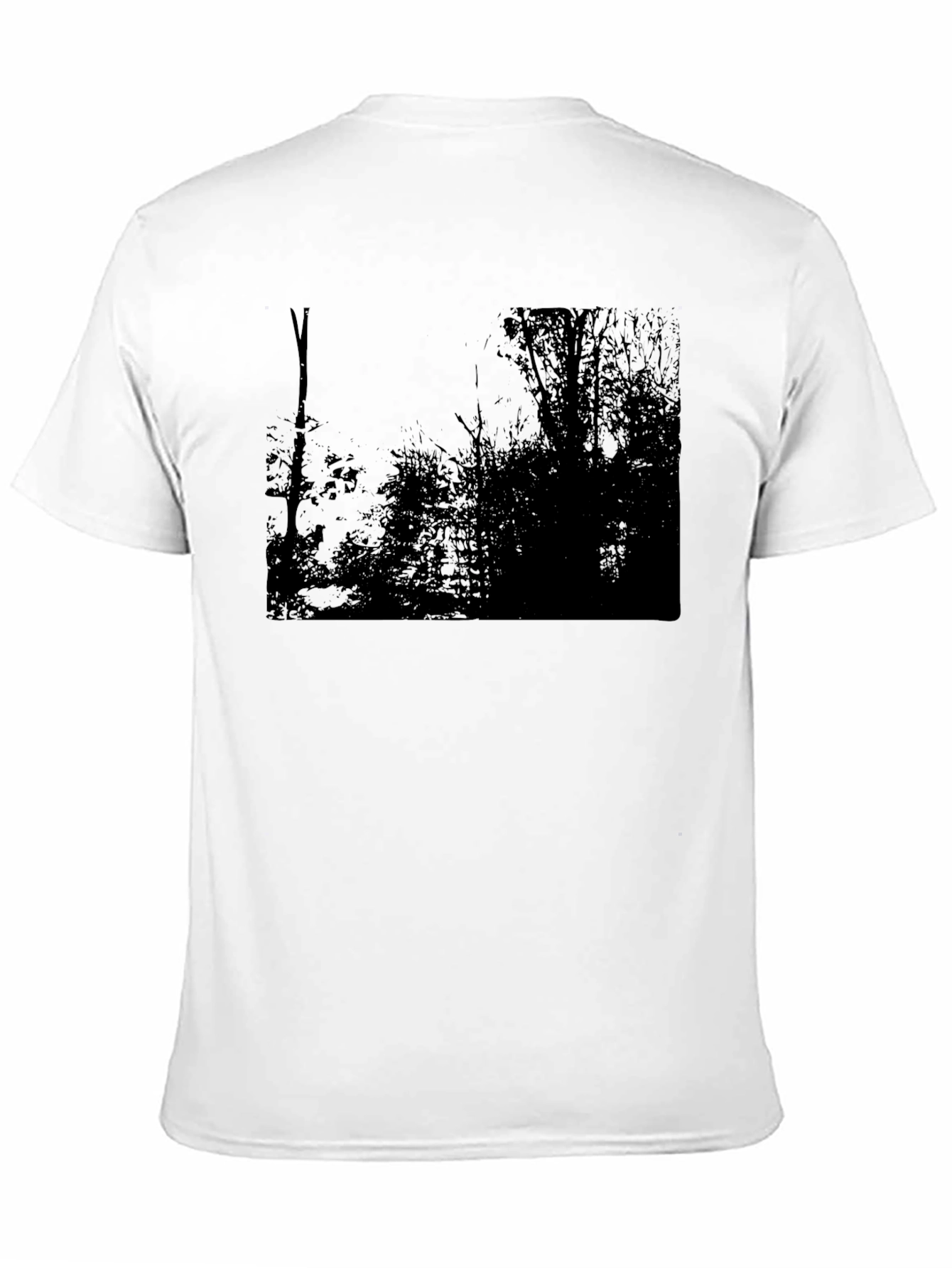 Dark Forest Graphic Tee - Black Cotton Blend