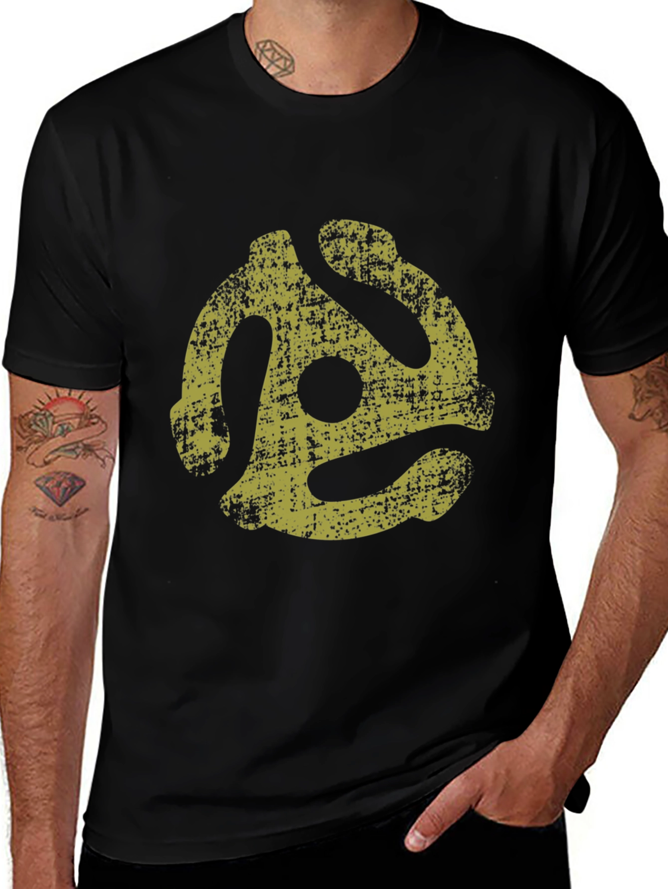 Retro 45 Adapter Graphic Tee - Black