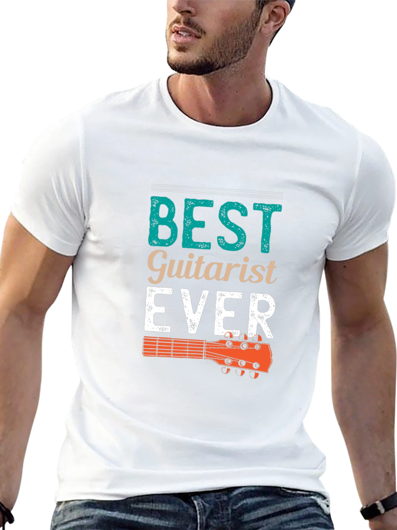 Best Guitarist Ever Graphic Tee - Music Lovers T-Shirt