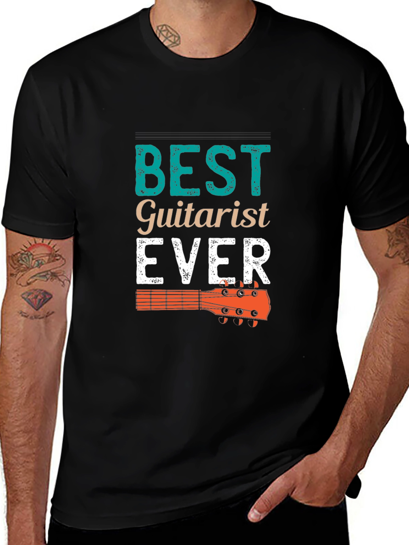 Best Guitarist Ever Graphic Tee - Music Lovers T-Shirt