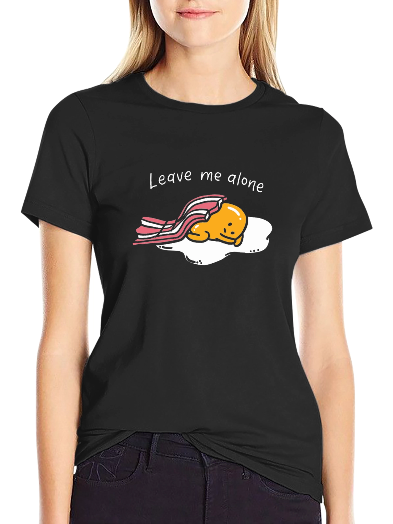 Leave Me Alone T-Shirt - Funny Egg Graphic Tee