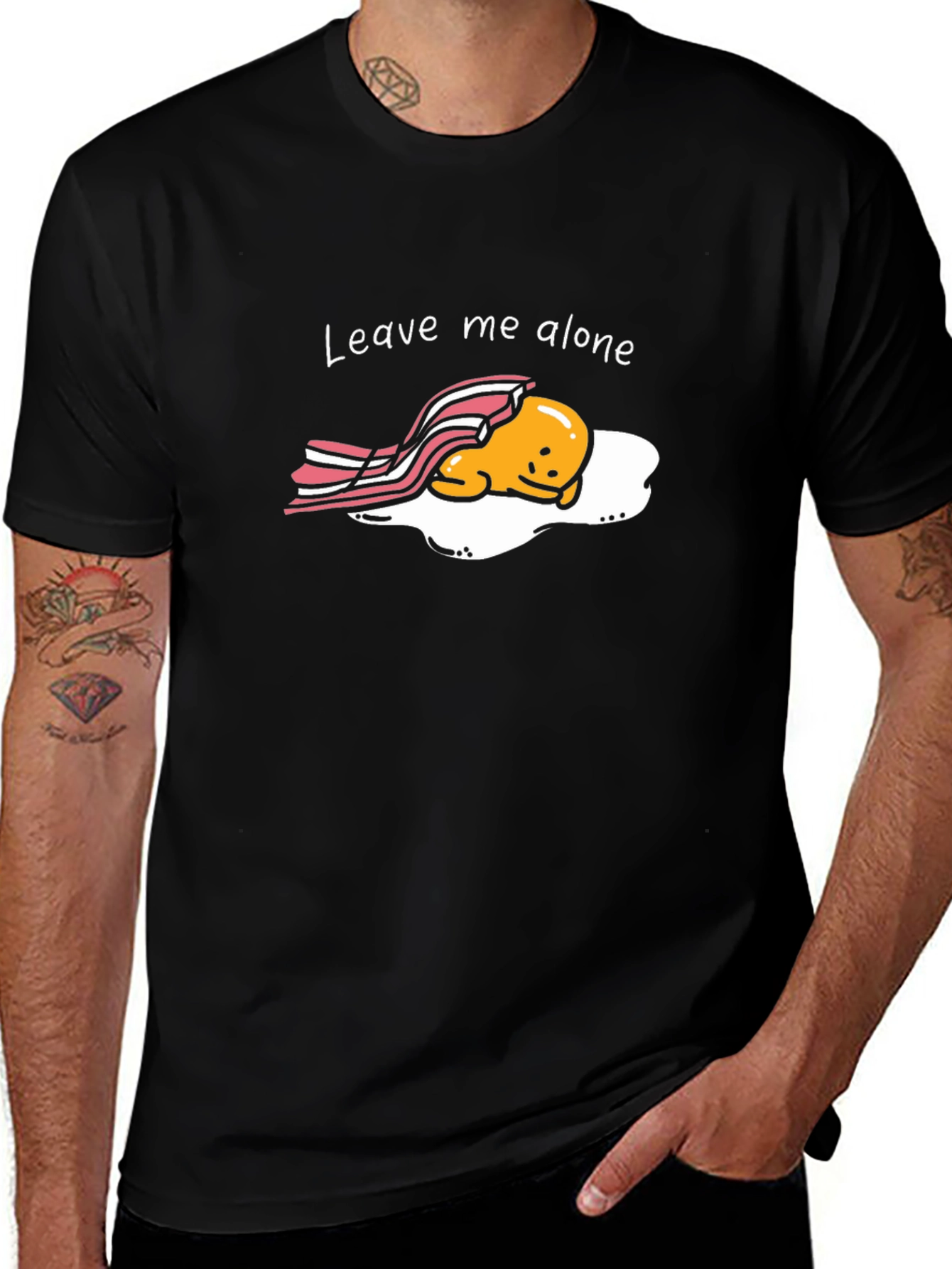 Leave Me Alone T-Shirt - Funny Egg Graphic Tee