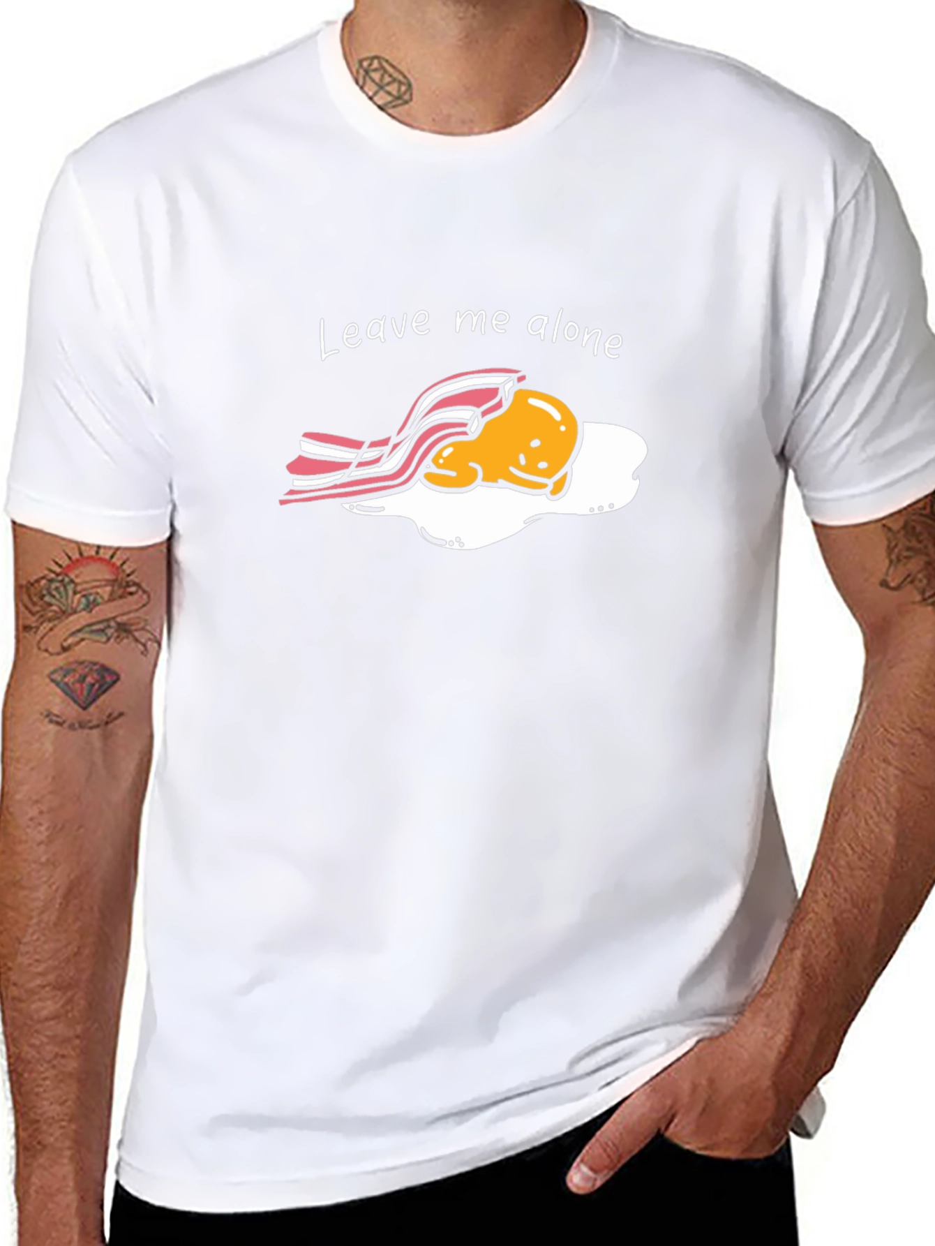 Leave Me Alone T-Shirt - Funny Egg Graphic Tee