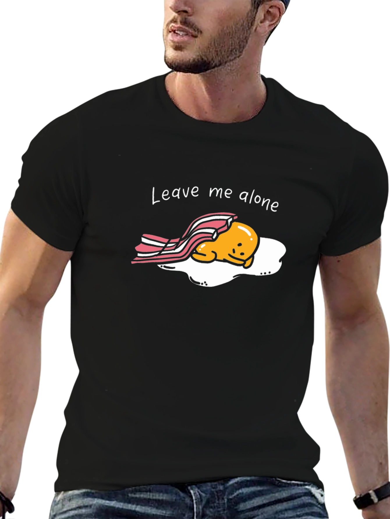 Leave Me Alone T-Shirt - Funny Egg Graphic Tee