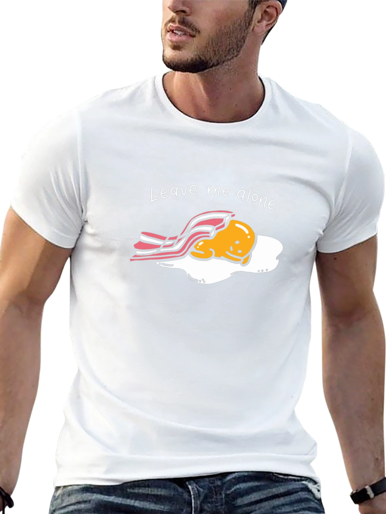 Leave Me Alone T-Shirt - Funny Egg Graphic Tee