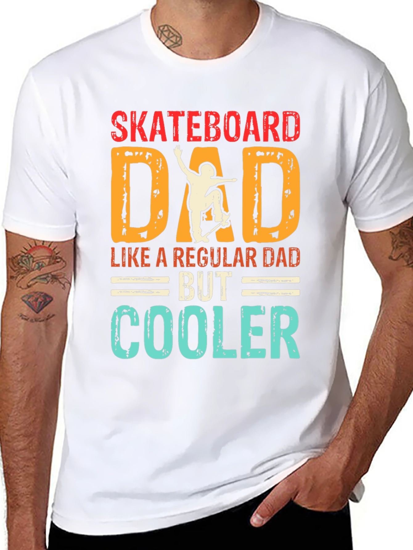 Skateboard Dad T-Shirt - Cool Dad Gift