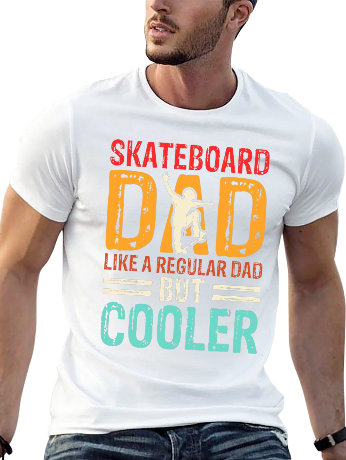 Skateboard Dad T-Shirt - Cool Dad Gift