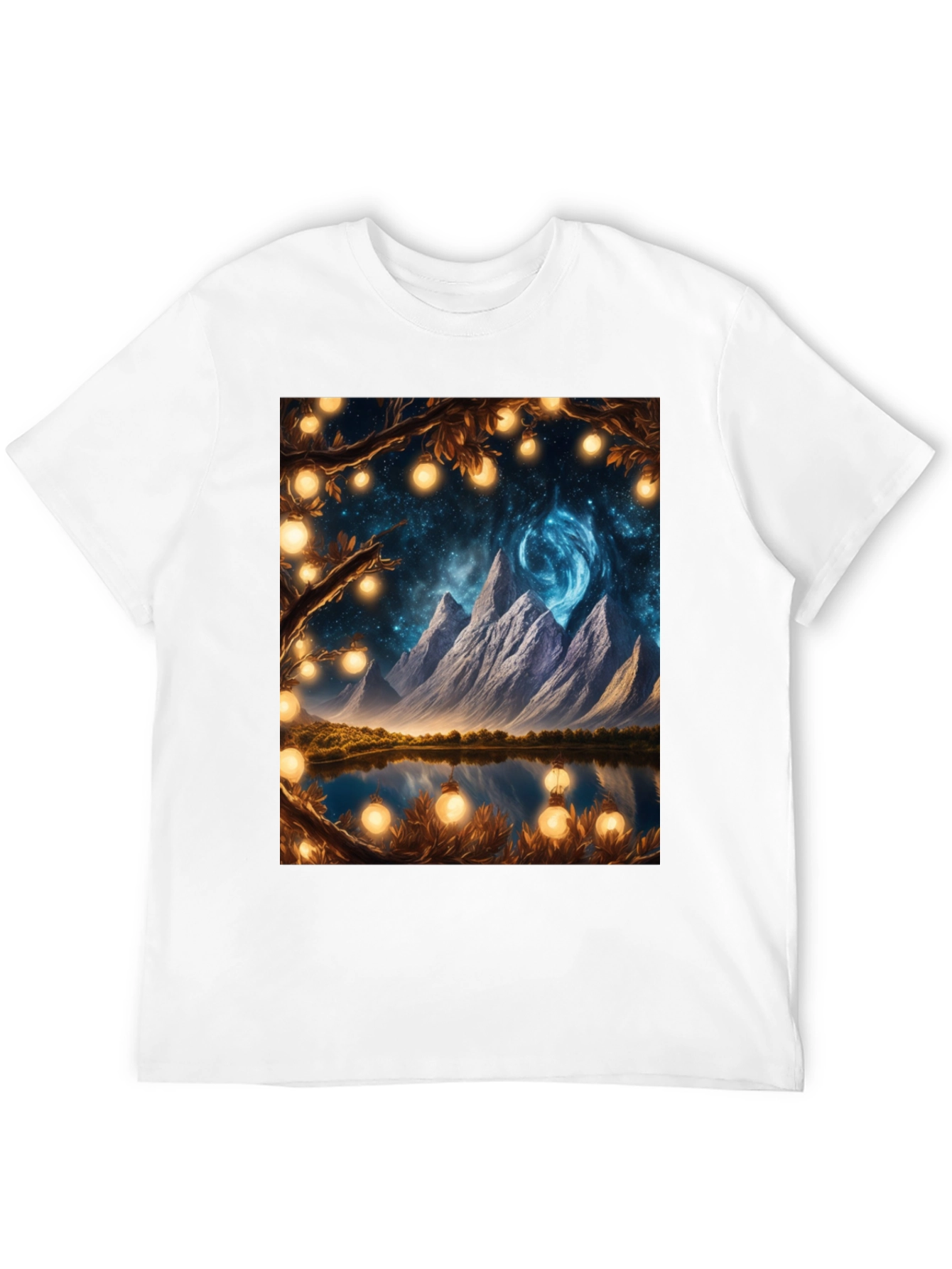 Fantasy Mountain Lake Graphic Tee