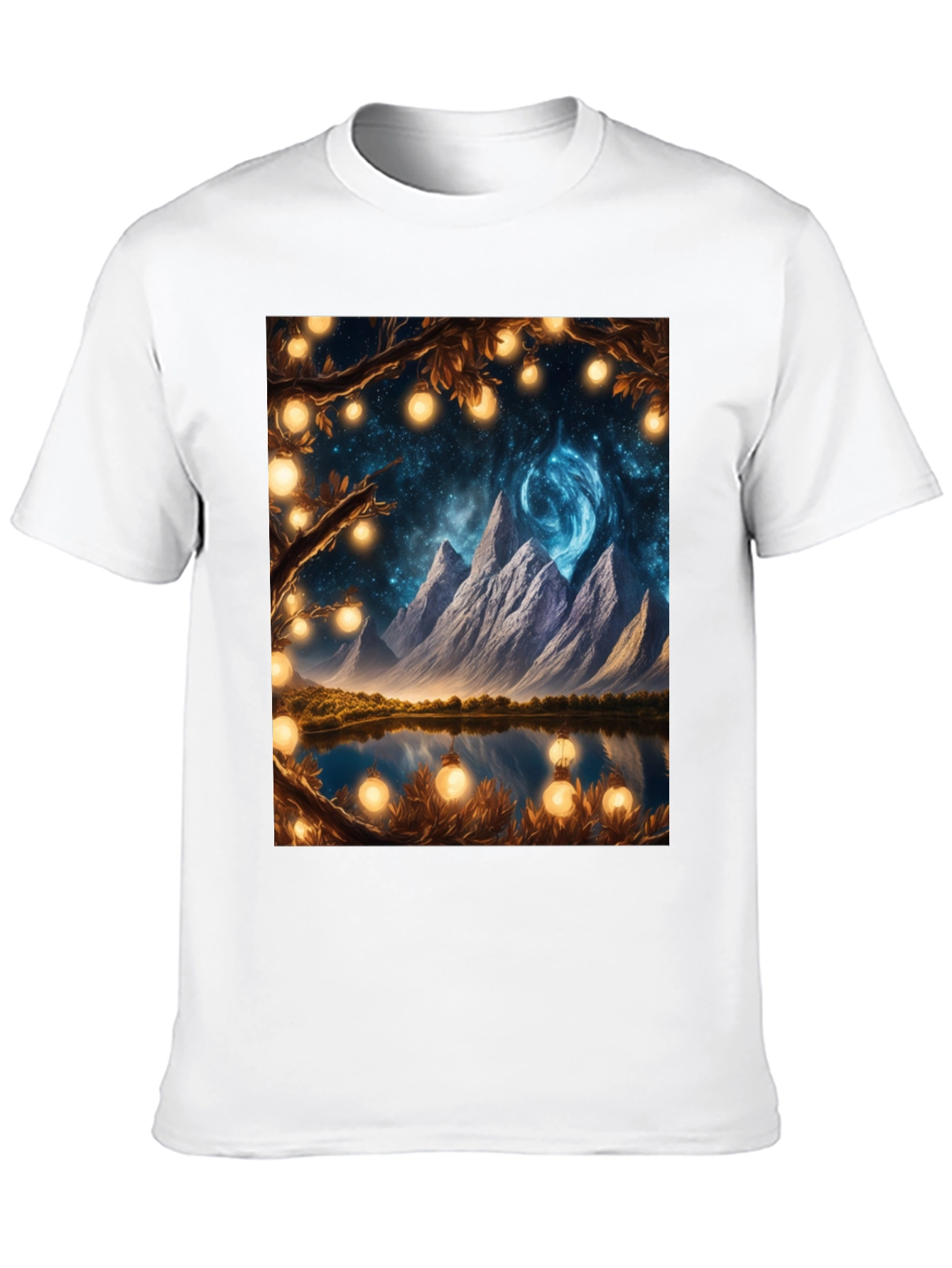 Fantasy Mountain Lake Graphic Tee