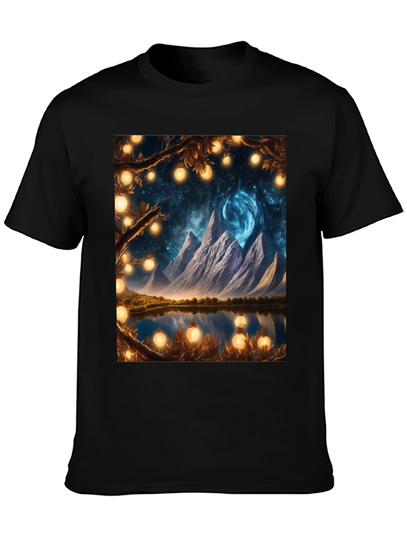 Fantasy Mountain Lake Graphic Tee