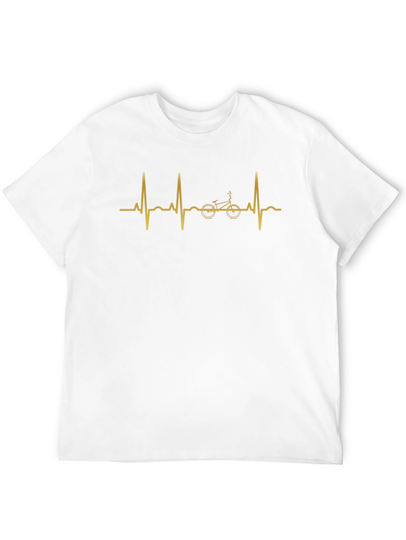 Bike Heartbeat Graphic Tee - Cycling Lover Shirt