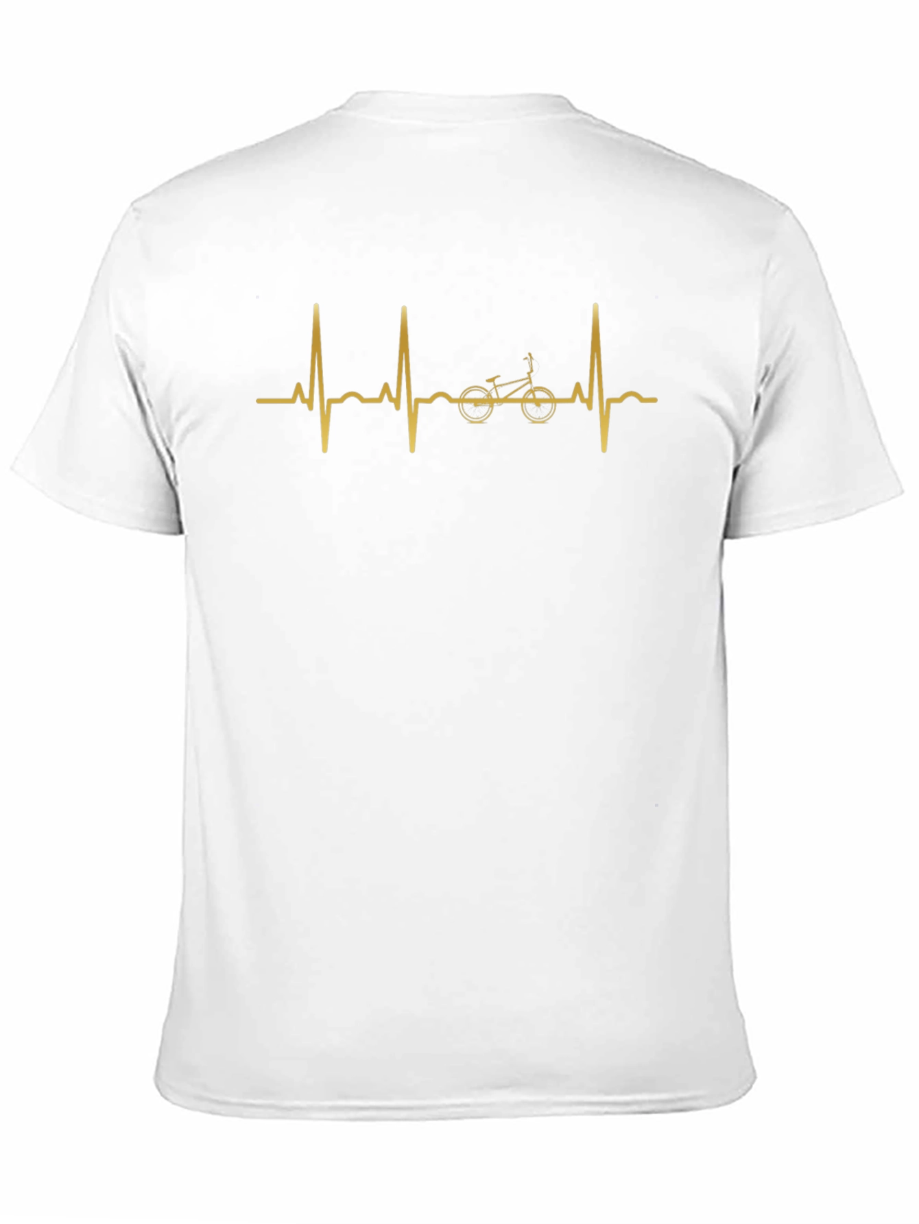 Bike Heartbeat Graphic Tee - Cycling Lover Shirt