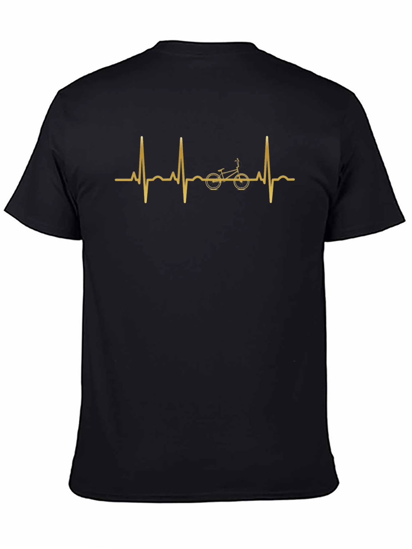 Bike Heartbeat Graphic Tee - Cycling Lover Shirt