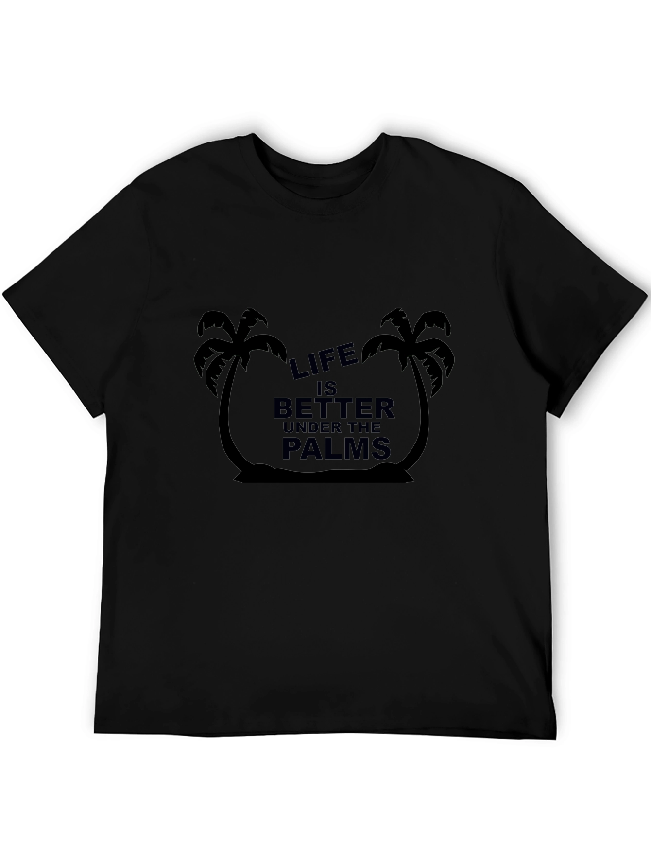 Life Under the Palms Black Graphic Tee
