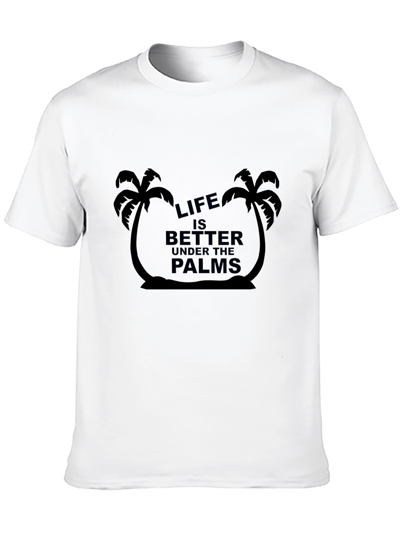 Life Under the Palms Black Graphic Tee