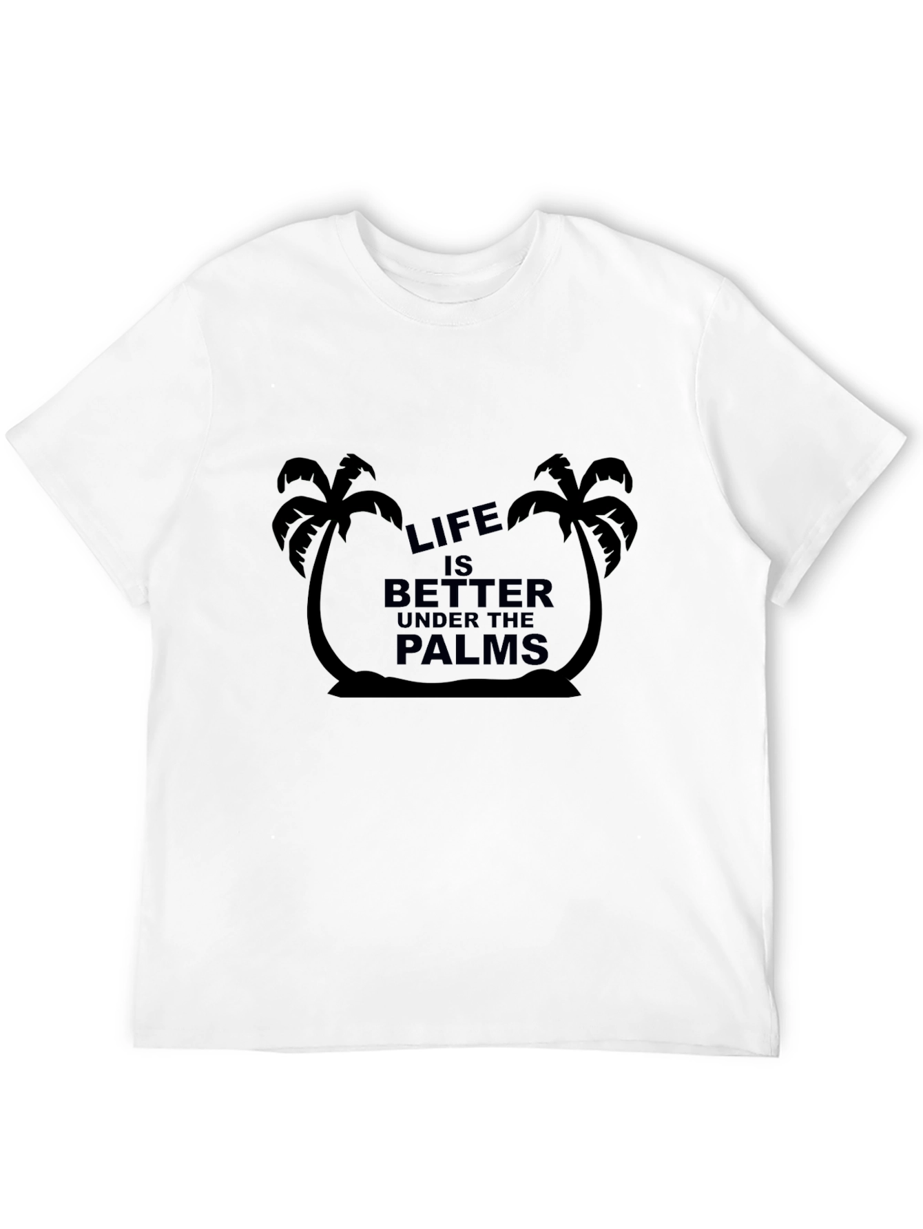 Life Under the Palms Black Graphic Tee