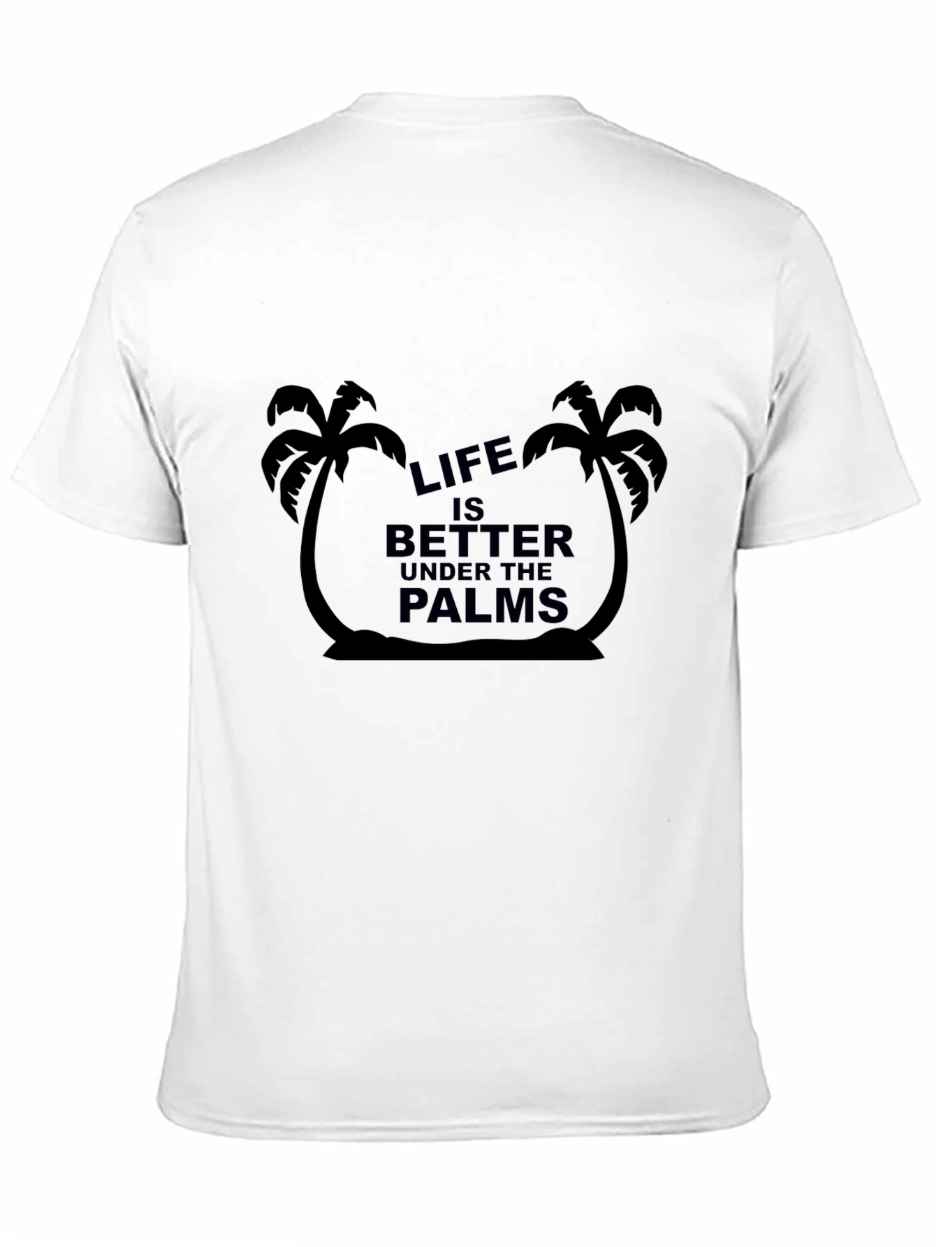 Life Under the Palms Black Graphic Tee
