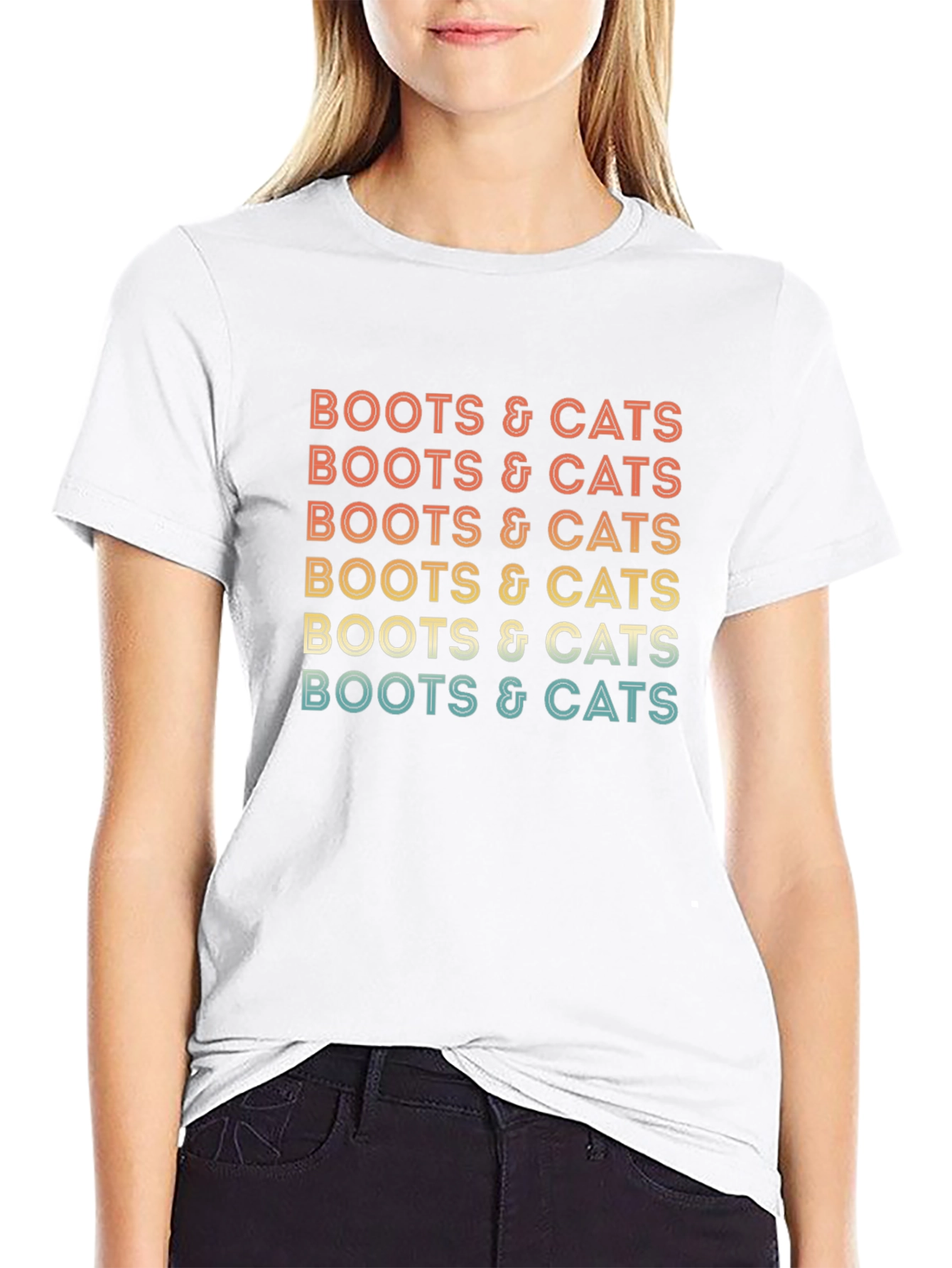 Boots & Cats Retro Graphic Tee - Unisex