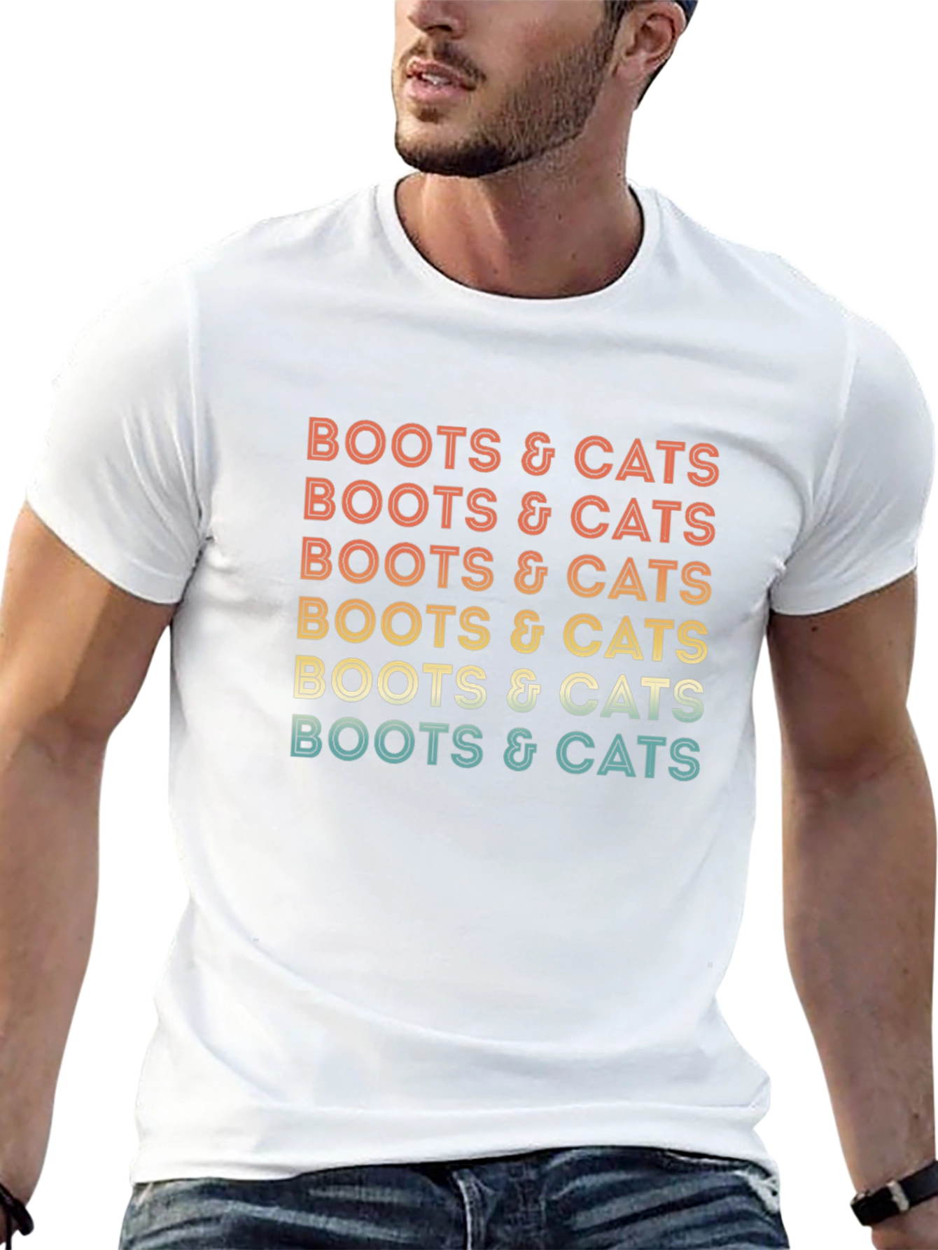 Boots & Cats Retro Graphic Tee - Unisex