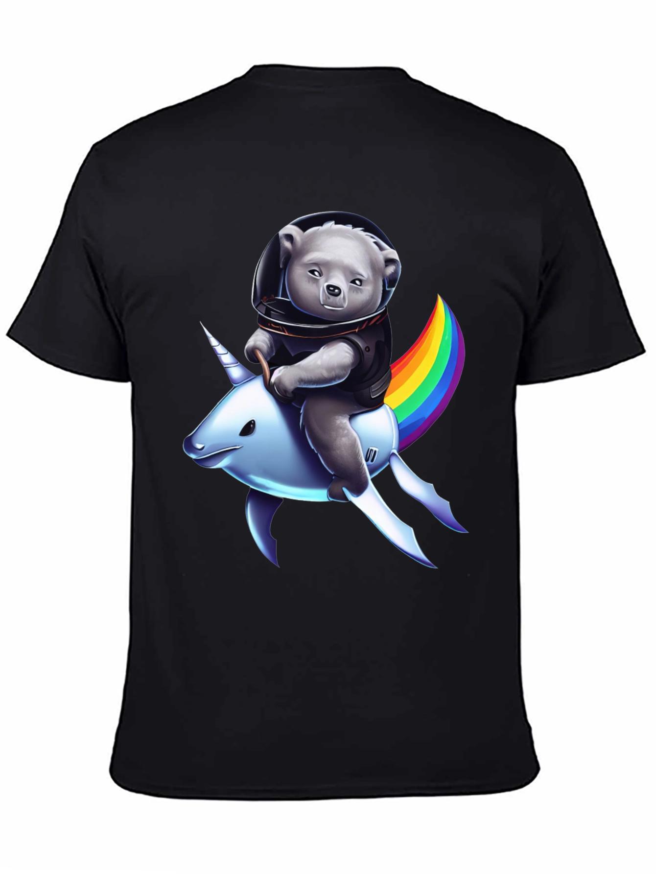 Astronaut Bear Riding Unicorn T-Shirt