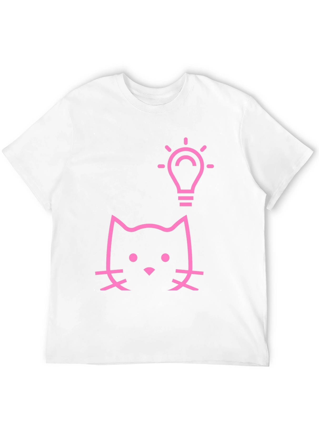 Cat Idea T-Shirt - Black Cotton Tee