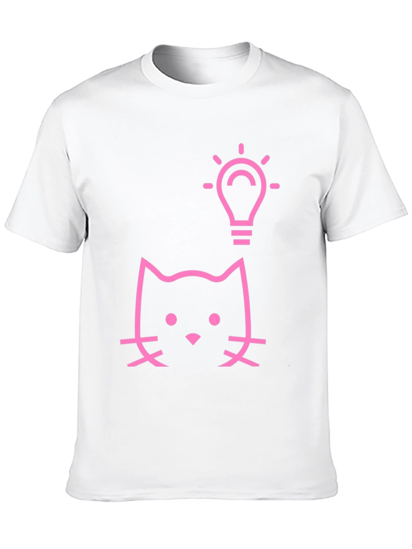 Cat Idea T-Shirt - Black Cotton Tee