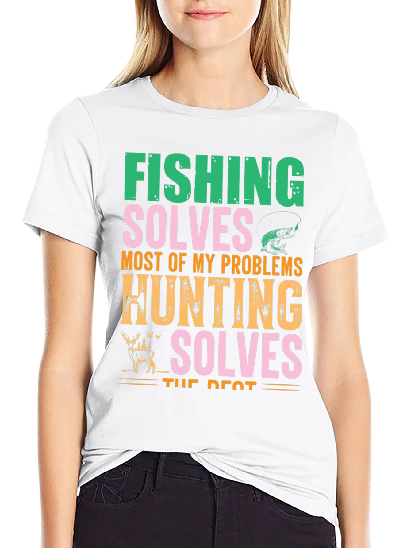 Fishing & Hunting Solves Problems T-Shirt