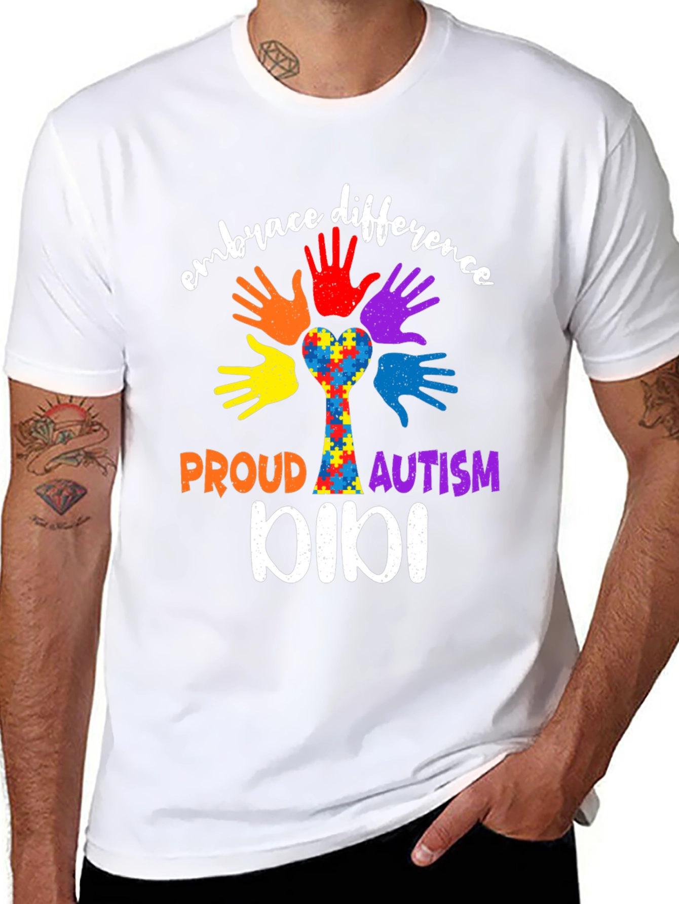 Embrace Difference Autism Awareness T-Shirt