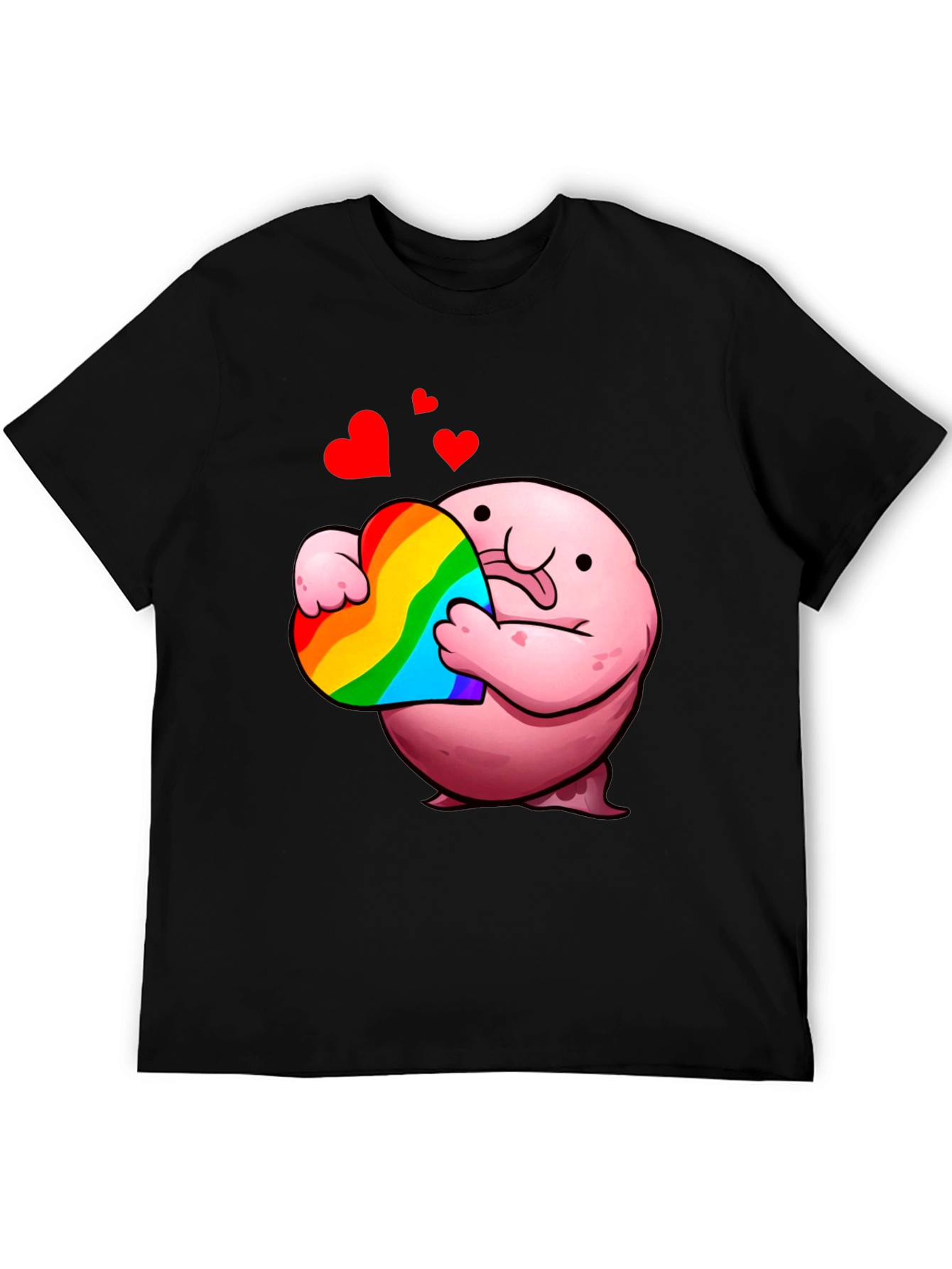 Blobfish Heart Pride T-Shirt - Soft Cotton Tee