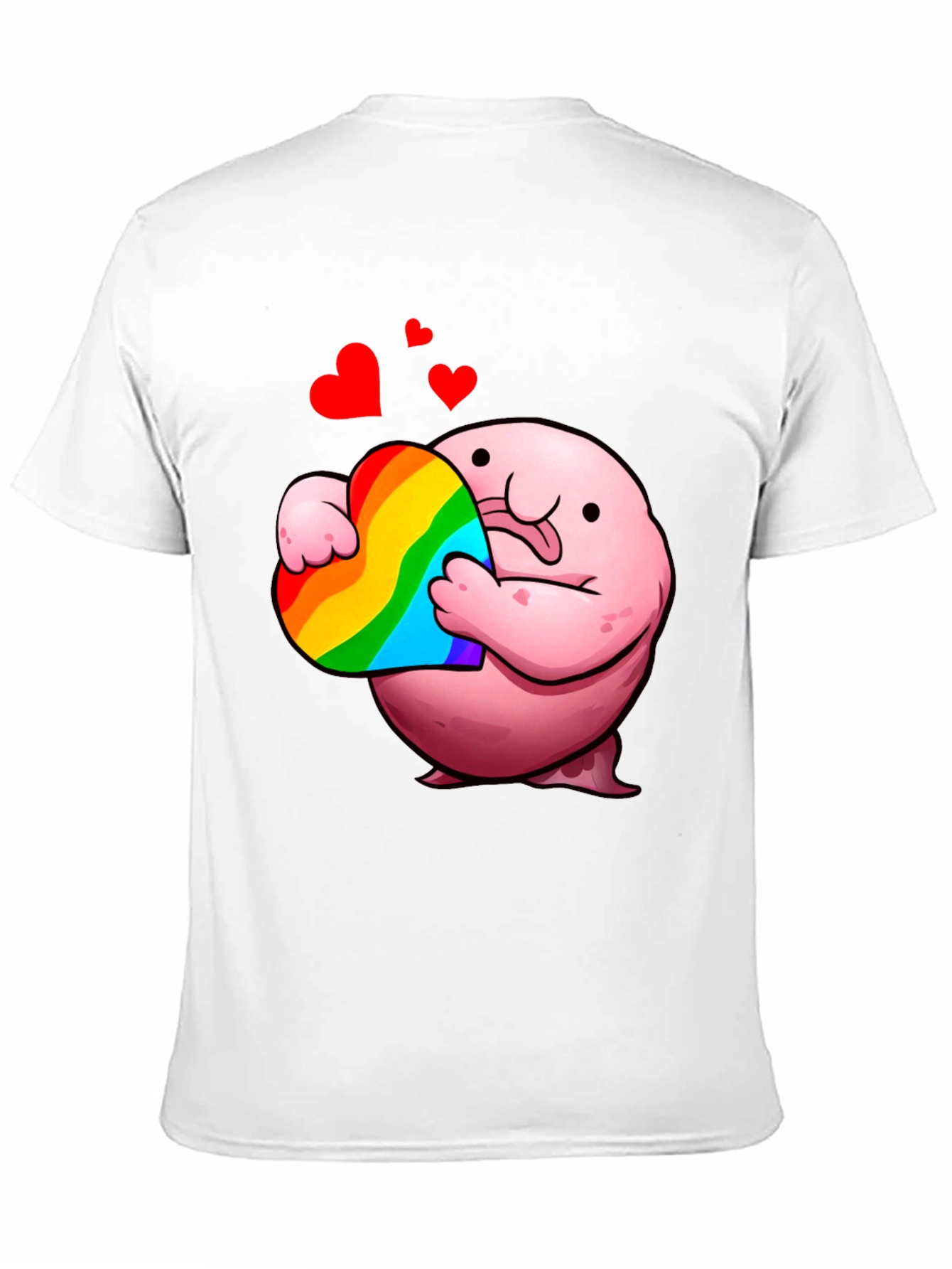 Blobfish Heart Pride T-Shirt - Soft Cotton Tee